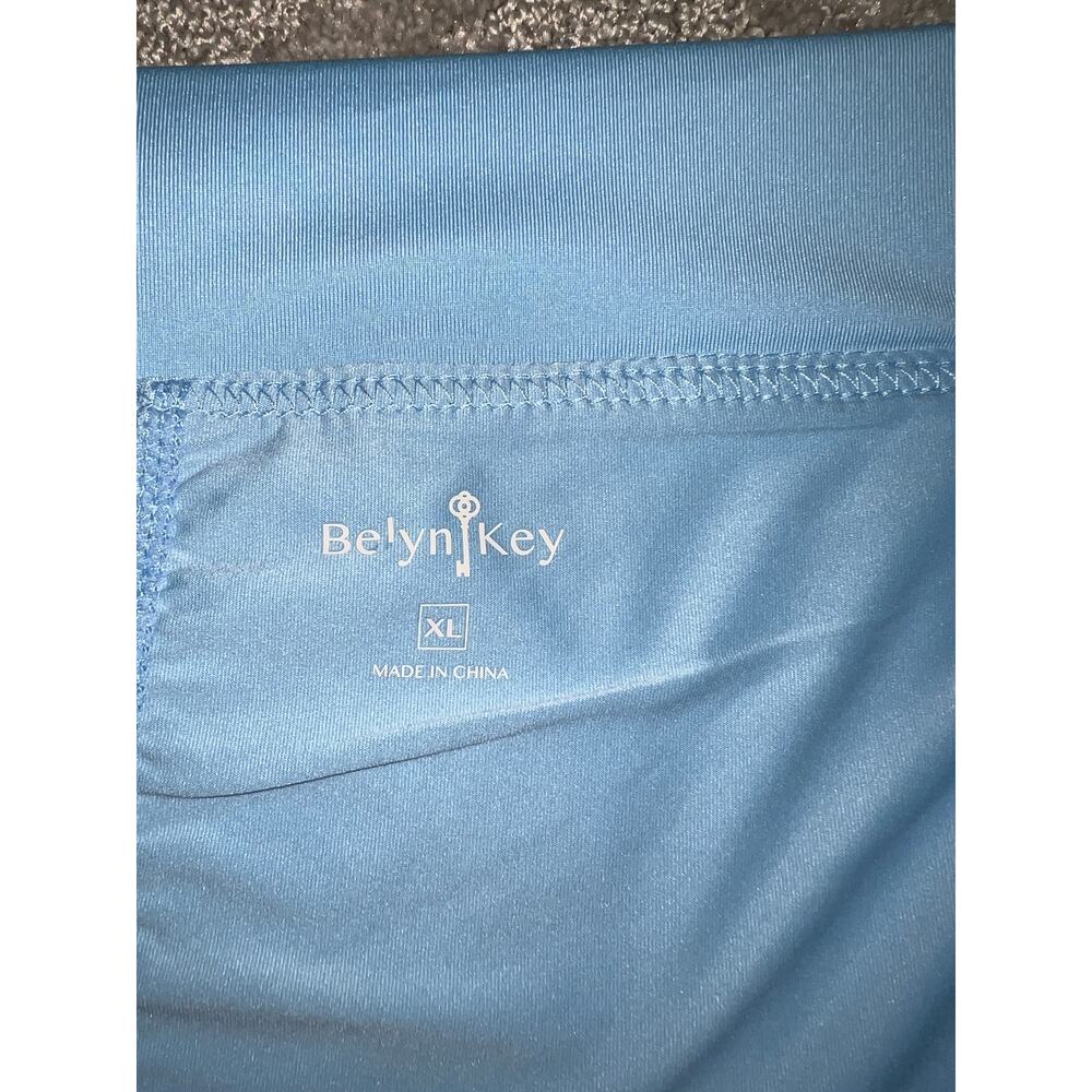 Belyn Key Baby Blue TIERED SKORT X-Large Sun Protection UPF 50 Tennis Golf NEW - Picture 6 of 13